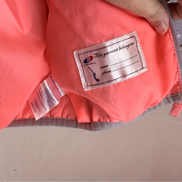 Rokka & Rolla Gray Polka Dot Kids Puffer Jacket Coat Hooded Girls 2T - Picture 7 of 9